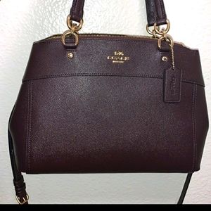 Coach satchel/crossbody purse deep eggplant